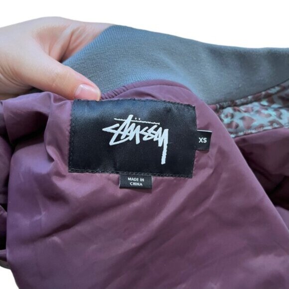 Stussy Multicolor Zip Up Bomber Jacket Iridescent Size XS - Picture 5 of 8